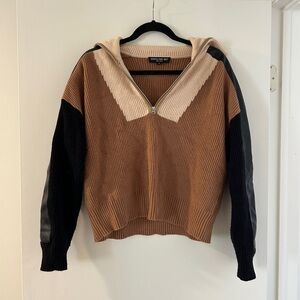 Central Park West Tri-Tone Women's Sweater